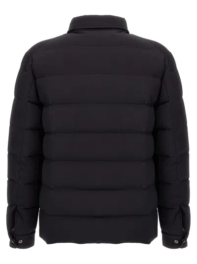 Moorer Overshirt With Quilted Design And Front Pockets