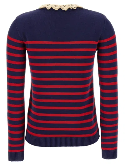 Valentino Knitwear Sweater Asymmetric Neck Design