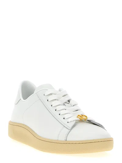 Valentino White Leather Vlogo Signature Sneakers