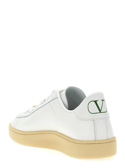 Valentino White Leather Vlogo Signature Sneakers