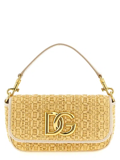 Dolce & Gabbana Crochet Shoulder Bag Shoulder Bags Beige