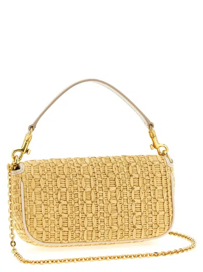 Dolce & Gabbana Crochet Shoulder Bag Shoulder Bags Beige