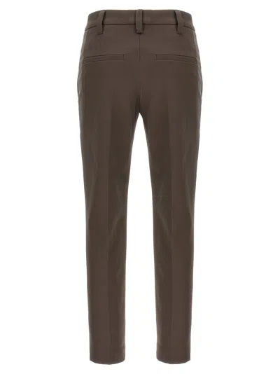 Brunello Cucinelli Cotton Pants With Button And Pockets
