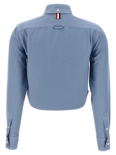 Thom Browne Denim Shirt In Blue