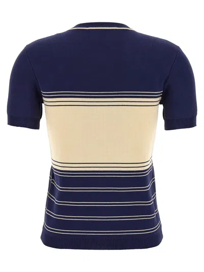 Valentino Cotton T-shirt In Blue