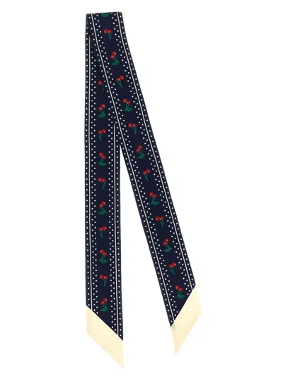 Valentino Cherryfic Silk Bandeau Scarf