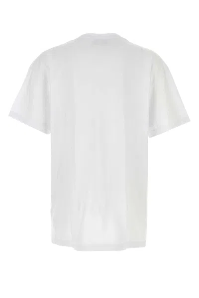 Vivienne Westwood White Crewneck T-shirt With Orb Logo Detail On The Front In Cotton Woman In White