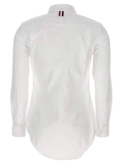 Thom Browne Oxford Cotton Shirt With Curved Hem