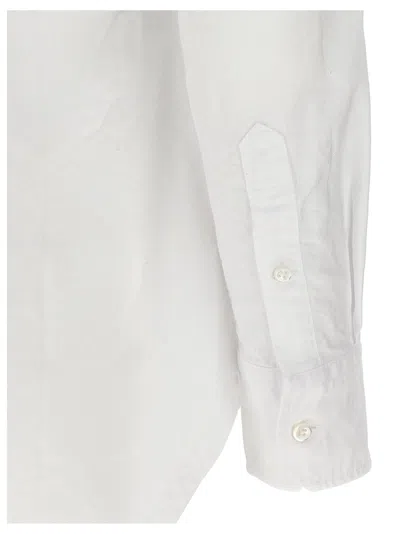 Thom Browne Oxford Cotton Shirt With Curved Hem