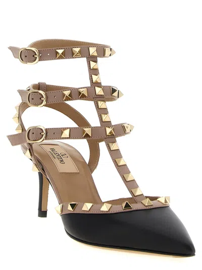 Valentino Garavani Two-tone Leather Rockstud Pumps