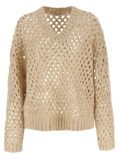 Brunello Cucinelli 'rustic Dazzling Net' Sweater