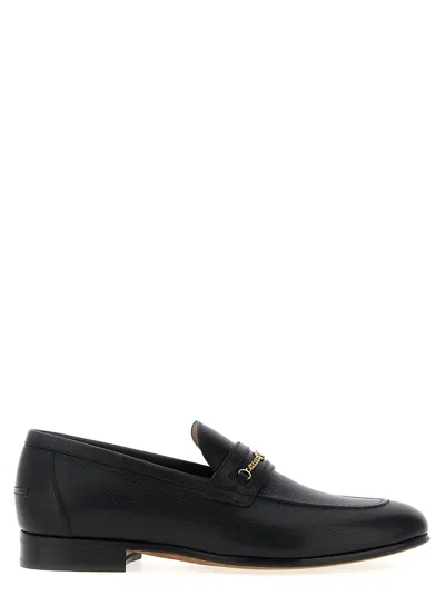 Valentino Garavani Men Vlogo Signautre Leather Loafers In Black