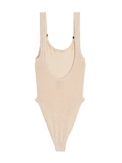 Hunza G Domino One-piece Swimsuit In Neutral