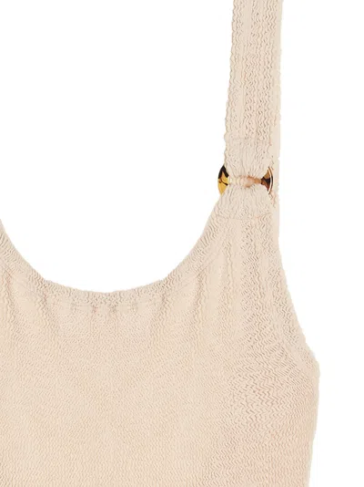 Hunza G Domino One-piece Swimsuit In Neutral