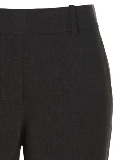 Theory Casual Pants With Waist And Loop Straps In Black