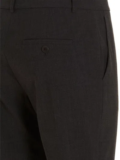 Theory Casual Pants With Waist And Loop Straps In Black