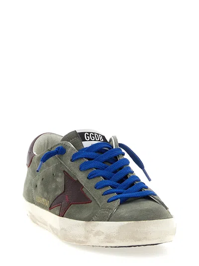 Golden Goose Super Star Sneakers In Green And Kenya