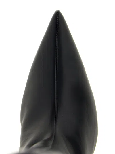 Jil Sander Tall Boots With Pointed Toe And Stiletto Heel In Black