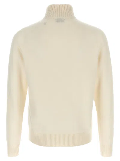 Tom Ford Half Zip Sweater Sweaters And Cardigans White In Neutral
