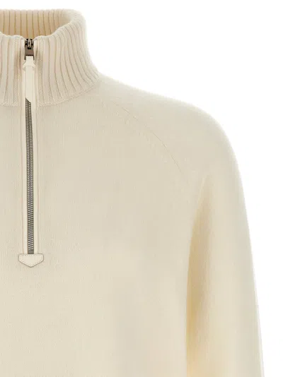 Tom Ford Half Zip Sweater Sweaters And Cardigans White In Neutral