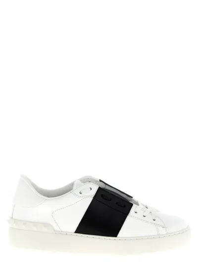 Valentino Rockstud Open Leather Sneaker (authentic ) In Multi