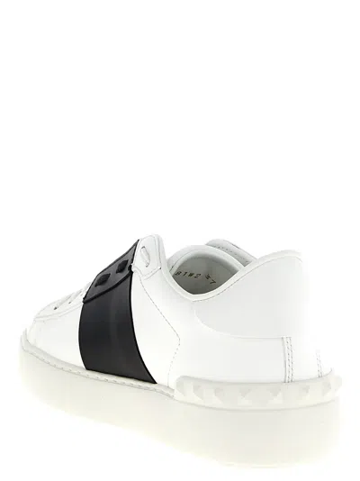 Valentino Rockstud Open Leather Sneaker (authentic ) In Multi