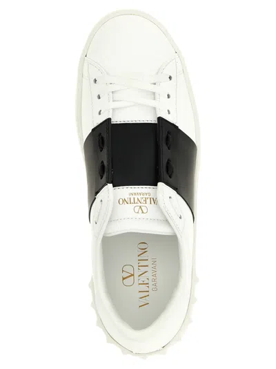 Valentino Rockstud Open Leather Sneaker (authentic ) In Multi