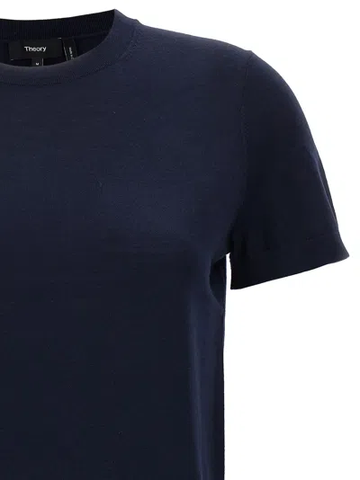 Theory Basic Tee Sweater In Blue