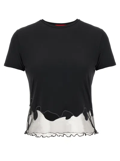 Diesel Nylon T-shirt With Tulle Insert