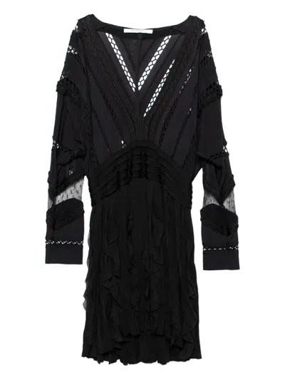 Pre-owned Givenchy Knittted Ruffle Dress