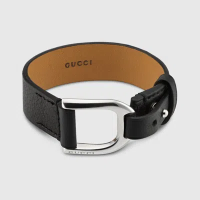 Gucci Staffa Bracelet In Black