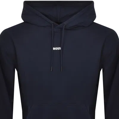 Boss Casual Boss Wetalk Pullover Hoodie Navy