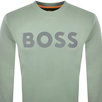 Boss Casual Boss We Basic Crew Neck Sweatshirt Green