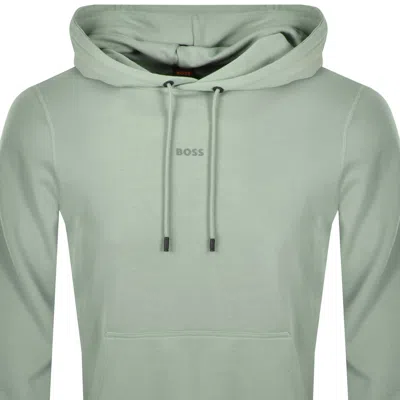 Boss Casual Boss Wesmall Pullover Hoodie Green