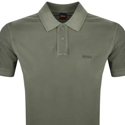 Boss Casual Boss Prime Polo T Shirt Green