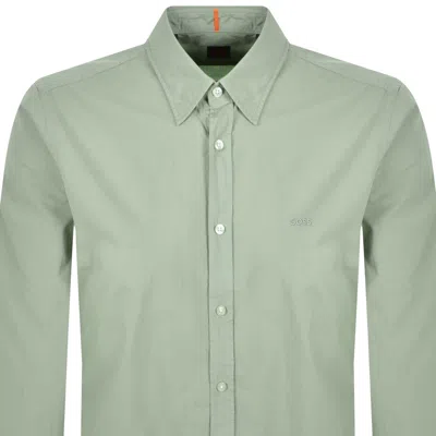Boss Casual Boss Relegant 6 Regular Fit Shirt Green