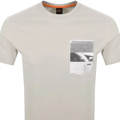 Boss Casual Boss Te Container T Shirt Light Beige