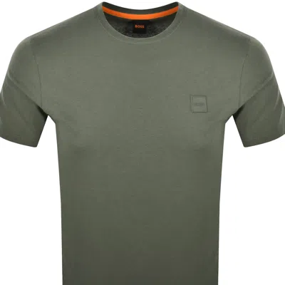 Boss Casual Boss Tales T Shirt Open Green