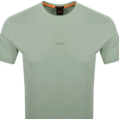 Boss Casual Boss Tchup Logo T Shirt Open Green