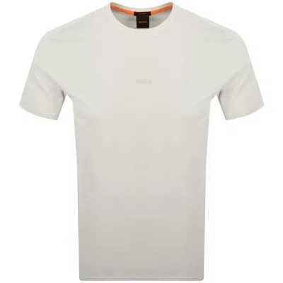 Boss Casual Boss Tchup Logo T Shirt Pale Yellow