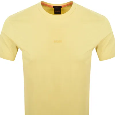 Boss Casual Boss Tchup Logo T Shirt Open Yellow