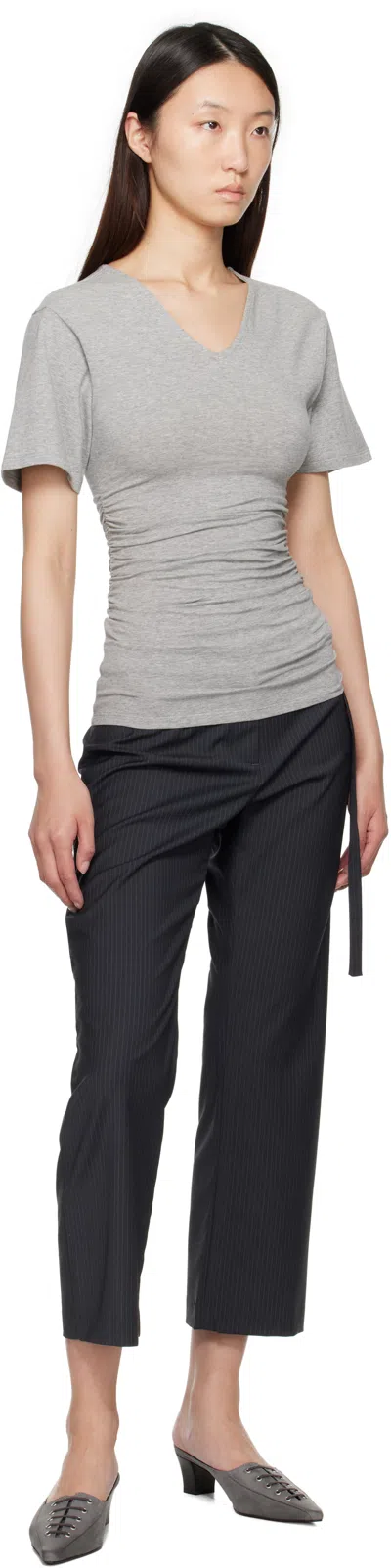 Paloma Wool Gray Mes T-shirt In Gray