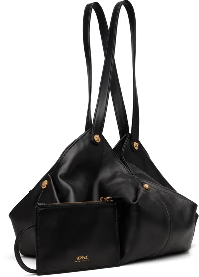 Versace Black Protea Shoulder Bag