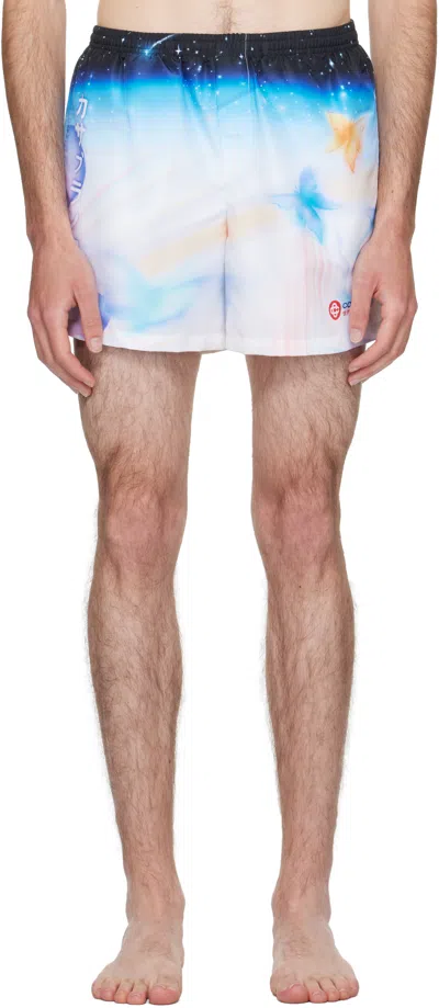 Casablanca Multicolor Printed Swim Shorts In Multi