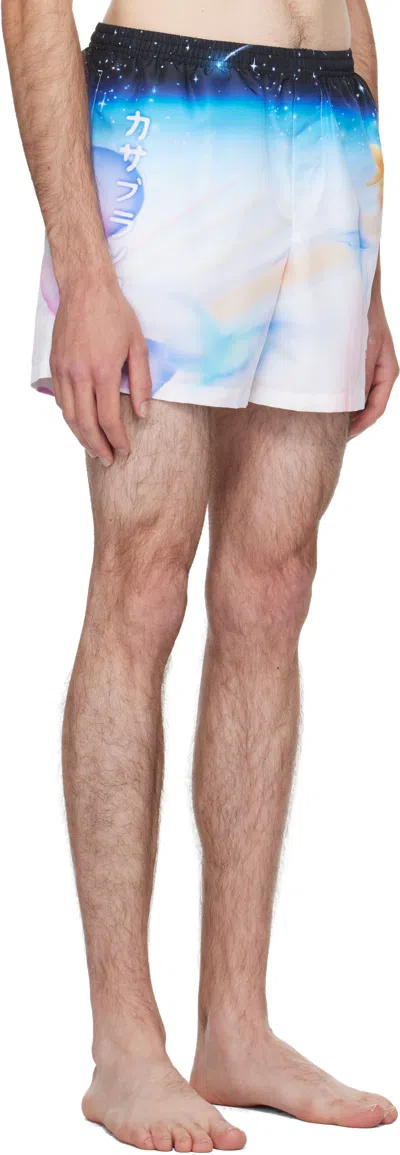 Casablanca Multicolor Printed Swim Shorts In Multi