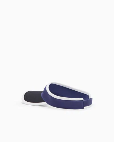 Ea7 Tennis Pro Cotton Visor In Blue