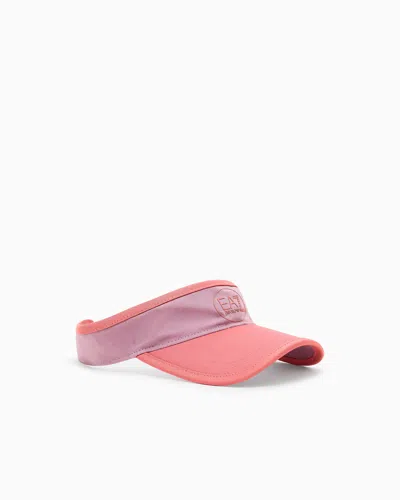 Ea7 Tennis Pro Cotton Visor In Pink