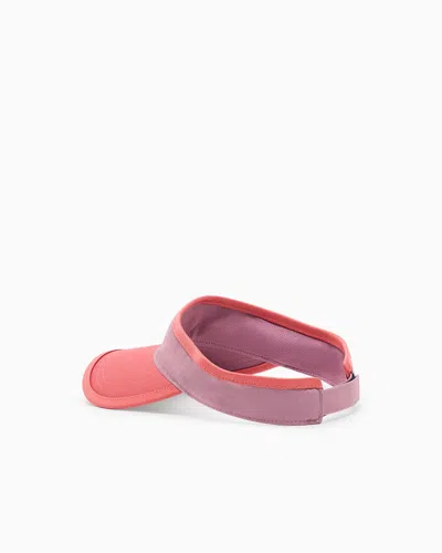 Ea7 Tennis Pro Cotton Visor In Pink