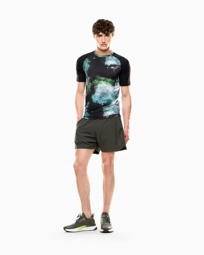 Ea7 Dynamic Athlete Printed T-shirt In Vigor7 Technical Fabric