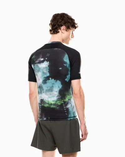 Ea7 Dynamic Athlete Printed T-shirt In Vigor7 Technical Fabric